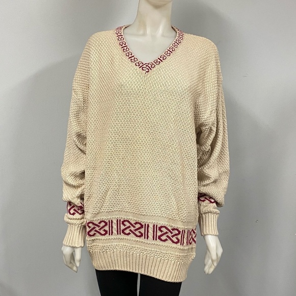 CHRISTIAN DIOR Chunky Knit Sweater, Vintage, EUC - Picture 1 of 9